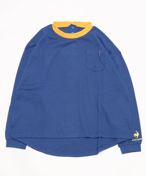 le coq sportif(ルコックスポルティフ)の「ルコック ワッフルロングスリーブシャツ 長袖 吸汗 UVカット ゆったりシルエット tシャツ スポーツウエア レディース トレーニングウエア(Tシャツ/カットソー・レディース・ホワイト/ブルー/グレー・S/M/XL/L)」の1枚目の写真