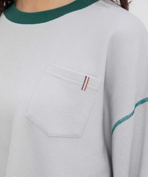 le coq sportif(ルコックスポルティフ)の「ルコック ワッフルロングスリーブシャツ 長袖 吸汗 UVカット ゆったりシルエット tシャツ スポーツウエア レディース トレーニングウエア(Tシャツ/カットソー・レディース・ホワイト/ブルー/グレー・S/M/XL/L)」の15枚目の写真