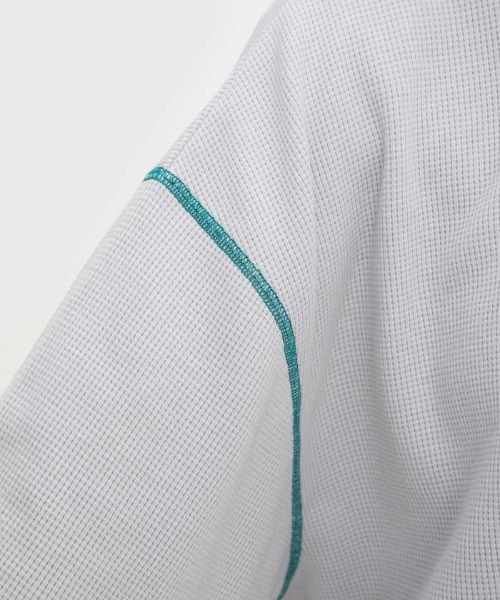 le coq sportif(ルコックスポルティフ)の「ルコック ワッフルロングスリーブシャツ 長袖 吸汗 UVカット ゆったりシルエット tシャツ スポーツウエア レディース トレーニングウエア(Tシャツ/カットソー・レディース・ホワイト/ブルー/グレー・S/M/XL/L)」の19枚目の写真