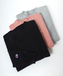 Champion(チャンピオン)モックネック裏起毛スウェットトップス レディース/無地ワンポイントロゴ トレーナープルオーバー