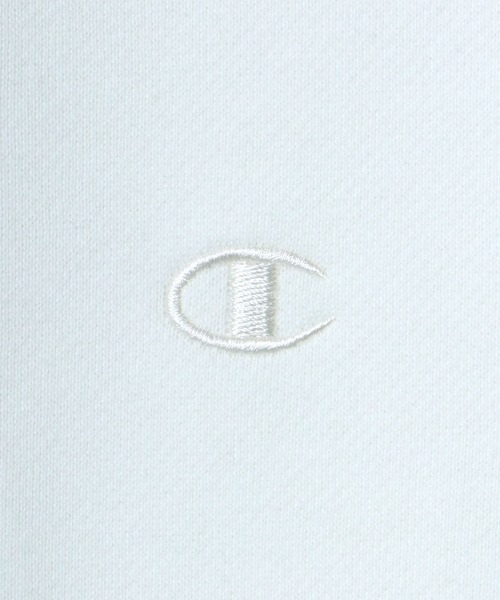 Champion(チャンピオン)の「Champion(チャンピオン)モックネック裏起毛スウェットトップス レディース/無地ワンポイントロゴ トレーナープルオーバー(スウェット・レディース・グレー/ピンク系その他/ブラック/グリーン系その他/ホワイト・L/M)」の6枚目の写真