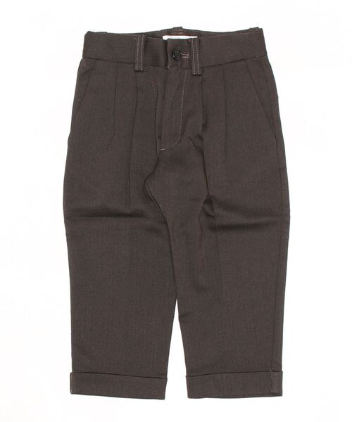 EAST END HIGHLANDERS（イーストエンドハイランダーズ）の「EAST END HIGHLANDERS / スーツロングパンツ（スーツパンツ・キッズ・グレー系その他/ダークブラウン/ダークグレー/ブルーグレー/ネイビー/グレー/エンジ/ライトグレー/ベージュ/ベージュ×ブラック・100/110/120/130/90）」の4枚目の写真