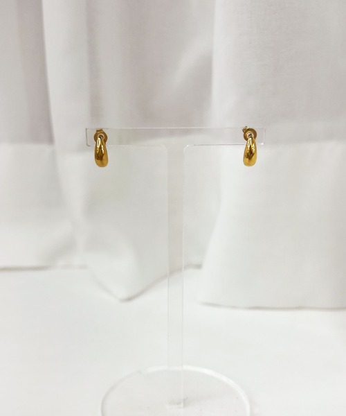 CEMONEMO(セモネモ)の「【金属アレルギー対応】 ティアドロップ ミニピアス / サージカルステンレス316L(ピアス(両耳用)・レディース・シルバー/ゴールド・FREE)」の9枚目の写真
