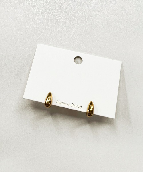 CEMONEMO(セモネモ)の「【金属アレルギー対応】 ティアドロップ ミニピアス / サージカルステンレス316L(ピアス(両耳用)・レディース・シルバー/ゴールド・FREE)」の10枚目の写真