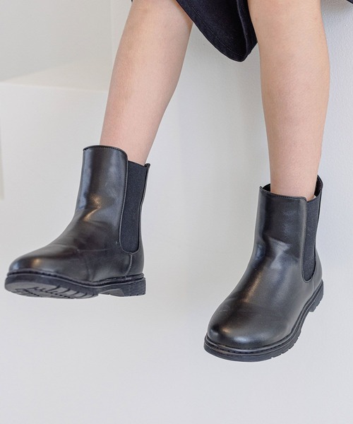 GLOBAL WORK（グローバルワーク）の「ハッスイサイドゴアブーツ/ 169471（ブーツ・キッズ・ブラック・23cm/19cm/21cm/18cm/22cm/20cm）」の3枚目の写真