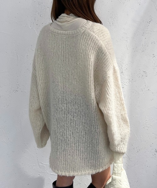 apres jour mignon(アプレジュールミニョン)の「モヘアライクニット【ZOZOTOWN限定アイテム】(ニット/セーター・レディース・ピンク/グリーン/アイボリー・X-LARGE/フリー)」の7枚目の写真