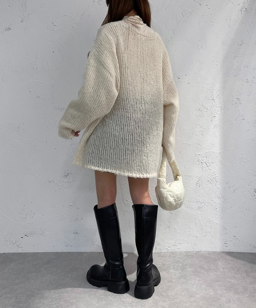apres jour mignon(アプレジュールミニョン)の「モヘアライクニット【ZOZOTOWN限定アイテム】(ニット/セーター・レディース・ピンク/グリーン/アイボリー・X-LARGE/フリー)」の10枚目の写真
