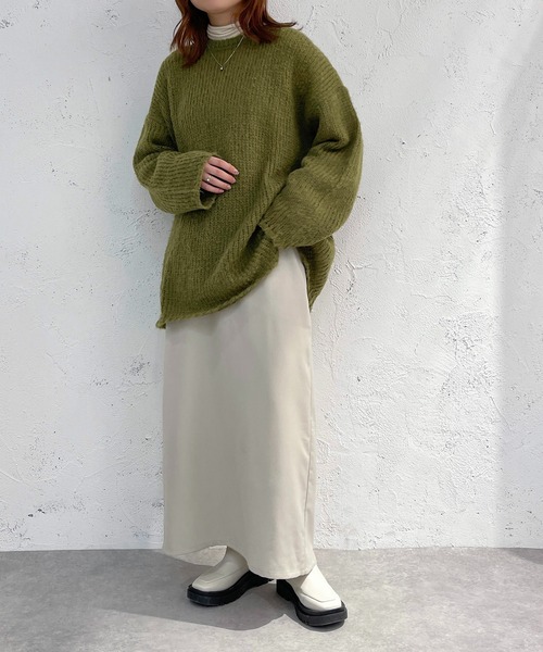 apres jour mignon(アプレジュールミニョン)の「モヘアライクニット【ZOZOTOWN限定アイテム】(ニット/セーター・レディース・ピンク/グリーン/アイボリー・X-LARGE/フリー)」の15枚目の写真