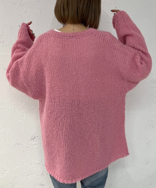 apres jour mignon(アプレジュールミニョン)の「モヘアライクニット【ZOZOTOWN限定アイテム】(ニット/セーター・レディース・ピンク/グリーン/アイボリー・X-LARGE/フリー)」の19枚目の写真