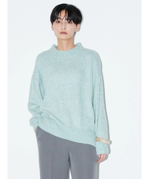 AMERICAN HOLIC（アメリカンホリック）の「カラーMIXモックネックニットプルオーバー（ニット/セーター・レディース・サックスブルー/ピンク/イエロー/ベージュ系その他・M/L）」の12枚目の写真