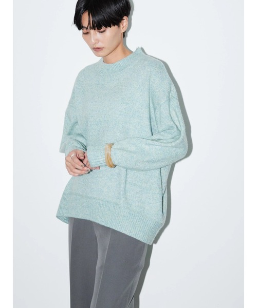 AMERICAN HOLIC（アメリカンホリック）の「カラーMIXモックネックニットプルオーバー（ニット/セーター・レディース・サックスブルー/ピンク/イエロー/ベージュ系その他・M/L）」の7枚目の写真