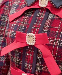 Swankiss スワンキス KJ Xmas tweed O/P Swankiss（スワンキス）の「KJ Xmas tweed O/P（ワンピース