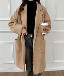 オーバーサイズミドル丈チェスターコート
