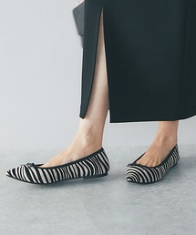 華やかさのあるゼブラ柄がポイント/ゼブラポインテッドバレエ