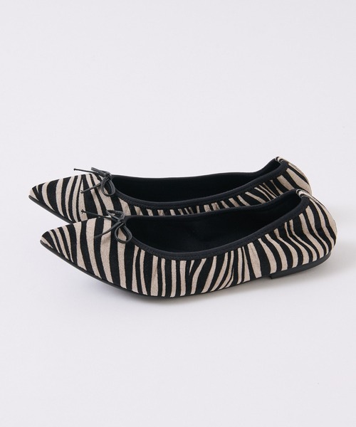 RIVE DROITE(リヴドロワ)の「華やかさのあるゼブラ柄がポイント/ゼブラポインテッドバレエ(バレエシューズ・レディース・ブラック・38/39/37/36)」の7枚目の写真