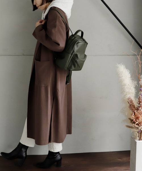 VitaFelice（ヴィータフェリーチェ）の「9ポケットミニリュック（バックパック/リュック・レディース・グレー/ブラック/カーキ/ライトグレー/ベージュ系・FREE）」の22枚目の写真