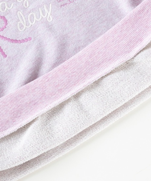 KP（ケーピー）の「リボンモチーフラメミニ裏毛トレーナー(100～130cm)（スウェット・キッズ・パープル/ミント・110cm/120cm/130cm）」の9枚目の写真