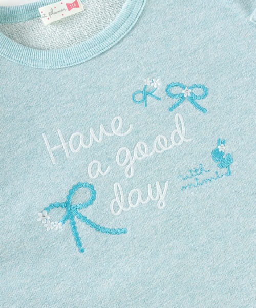 KP（ケーピー）の「リボンモチーフラメミニ裏毛トレーナー(100～130cm)（スウェット・キッズ・パープル/ミント・110cm/120cm/130cm）」の11枚目の写真