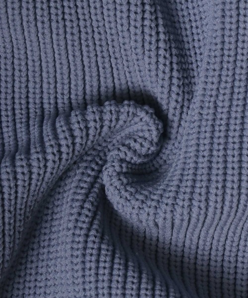 ANPAS(アンパス)の「High Function Oversized Eco Knit Pullover/オーバーサイズ ニットプルオーバー 吸水速乾 UVカット(ニット/セーター・メンズ・アイボリー/グレイッシュブルー/イエロー/ネイビー・M/L)」の9枚目の写真