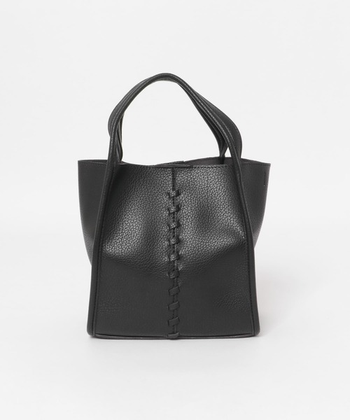 SENSE OF PLACE by URBAN RESEARCH（センスオブプレイスバイアーバンリサーチ）の「センター編みミニトートバッグ（ショルダーバッグ・レディース・ブラック/ベージュ/グリーン・ONE）」の10枚目の写真