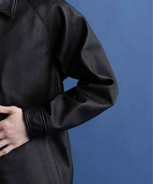 Schott ブラック コーチジャケット L Schott N.Y.C 革ジャン ライダース SCHOTT-LEATHER COACH JACKET