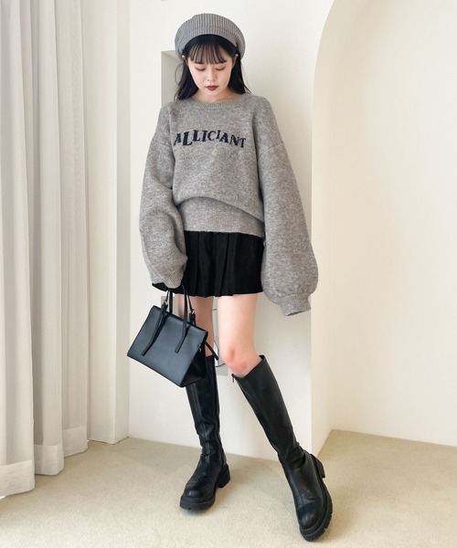 Heather（ヘザー）の「ニットベレー　184181（ハンチング/ベレー帽・レディース・グレー/ブラック・ONE SIZE）」の16枚目の写真