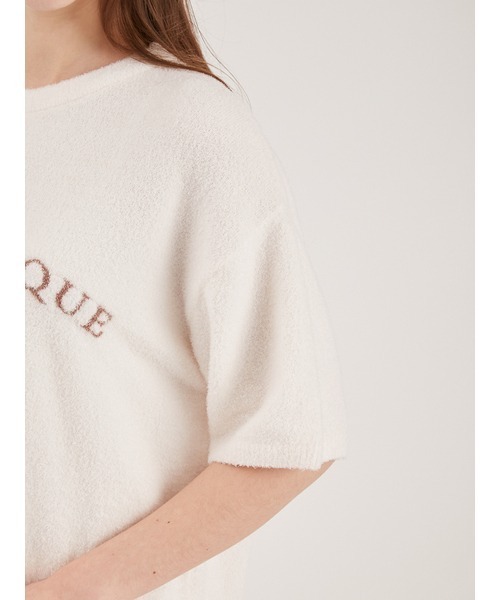 gelato pique（ジェラートピケ）の「スムーズィーロゴジャガードプルオーバー＆ショートパンツSET（ルームウェア/パジャマ・レディース・アイボリー/チャコールグレー/ピンク/ミント・FREE）」の10枚目の写真