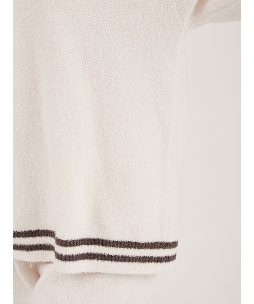 gelato pique（ジェラートピケ）の「スムーズィーロゴジャガードプルオーバー＆ショートパンツSET（ルームウェア/パジャマ・レディース・アイボリー/チャコールグレー/ピンク/ミント・FREE）」の11枚目の写真