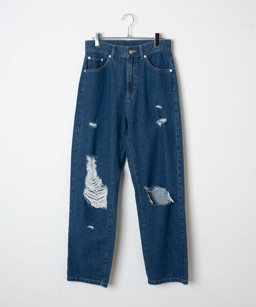 WEGO（ウィゴー）の「WEGO/ヘビークラッシュローライズパンツ（デニムパンツ・レディース・インディゴブルー/ホワイト/ライトインディゴブルー/ブラック/ブラック系その他/コバルトブルー・SMALL/MEDIUM）」の22枚目の写真