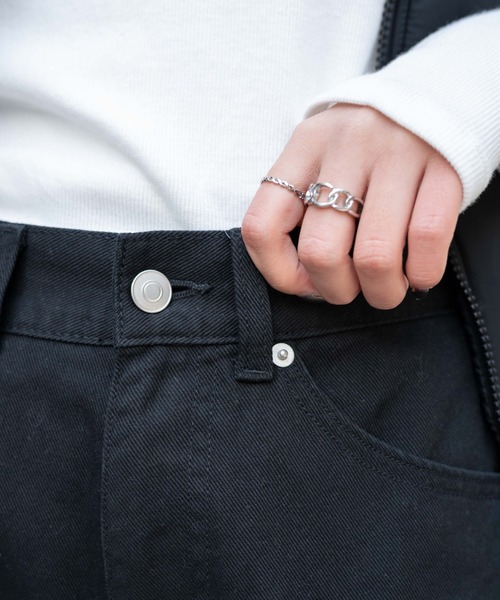 WEGO（ウィゴー）の「WEGO/ヘビークラッシュローライズパンツ（デニムパンツ・レディース・インディゴブルー/ホワイト/ライトインディゴブルー/ブラック/ブラック系その他/コバルトブルー・SMALL/MEDIUM）」の14枚目の写真