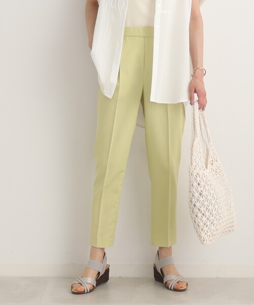 SHOO・LA・RUE（シューラルー）の「◆【SS-3L/美脚シルエット】オンにもオフにも○ テーパードパンツ（その他パンツ・レディース・ライトグリーン/ブラック/ライトベージュ/ブルー/レモンイエロー/モスグリーン/ピンク系/グレー系1/ブラウン系その他3・01/02/03/04/05/10）」の8枚目の写真