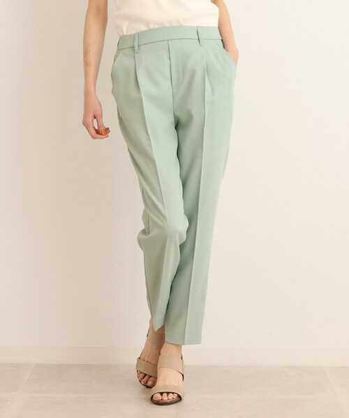 SHOO・LA・RUE（シューラルー）の「◆【SS-3L/美脚シルエット】オンにもオフにも○ テーパードパンツ（その他パンツ・レディース・ライトグリーン/ブラック/ライトベージュ/ブルー/レモンイエロー/モスグリーン/ピンク系/グレー系1/ブラウン系その他3・01/02/03/04/05/10）」の6枚目の写真