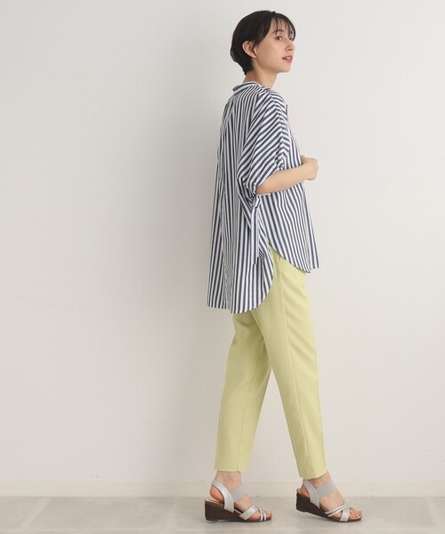 SHOO・LA・RUE（シューラルー）の「◆【SS-3L/美脚シルエット】オンにもオフにも○ テーパードパンツ（その他パンツ・レディース・ライトグリーン/ブラック/ライトベージュ/ブルー/レモンイエロー/モスグリーン/ピンク系/グレー系1/ブラウン系その他3・01/02/03/04/05/10）」の21枚目の写真