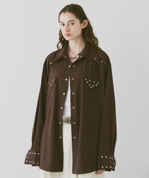 soerte | Oversize studs western shirt / オーバーサイズスタッズウエスタンシャツ(シャツ/ブラウス)