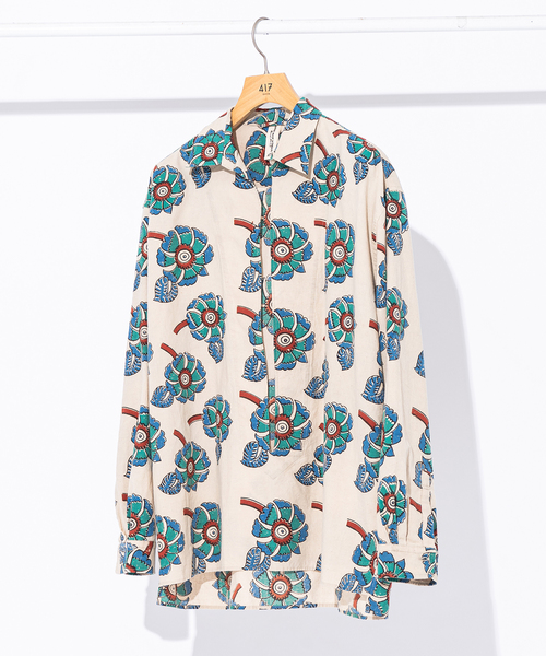 417 EDIFICE（フォーワンセブンエディフィス）の「【India print】プルオーバーシャツ（シャツ/ブラウス・メンズ・マルチ/その他3/その他11/その他15・MEDIUM/LARGE）」の3枚目の写真