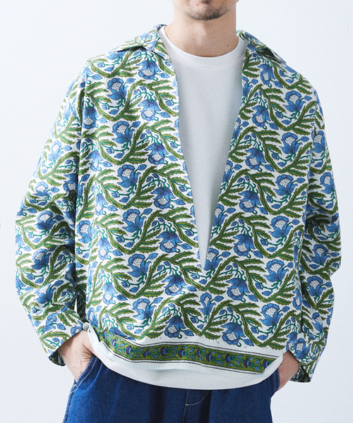 417 EDIFICE（フォーワンセブンエディフィス）の「【India print】プルオーバーシャツ（シャツ/ブラウス・メンズ・マルチ/その他3/その他11/その他15・MEDIUM/LARGE）」の13枚目の写真