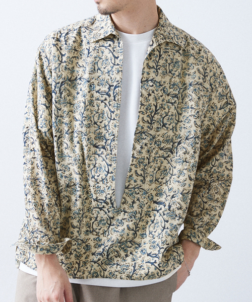 417 EDIFICE（フォーワンセブンエディフィス）の「【India print】プルオーバーシャツ（シャツ/ブラウス・メンズ・マルチ/その他3/その他11/その他15・MEDIUM/LARGE）」の22枚目の写真