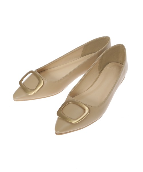 Edit Sheen（エディットシーン）の「メタルパーツフラットシューズ（パンプス・レディース・アイボリー/ブラック/ベージュ・21.5cm/22.0cm/22.5cm/23.0cm/23.5cm/24.0cm/24.5cm）」の10枚目の写真