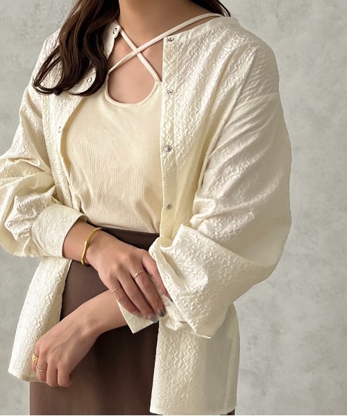 apres jour clair(アプレジュールクレア)の「【apres jour clair】マルチWAYカップ付きキャミソール【ZOZOTOWN限定アイテム】(キャミソール・レディース・アイボリー/ダークブラウン・フリー/X-LARGE)」の4枚目の写真