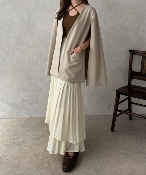 apres jour clair(アプレジュールクレア)の「【apres jour clair】マルチWAYカップ付きキャミソール【ZOZOTOWN限定アイテム】(キャミソール・レディース・アイボリー/ダークブラウン・フリー/X-LARGE)」の9枚目の写真