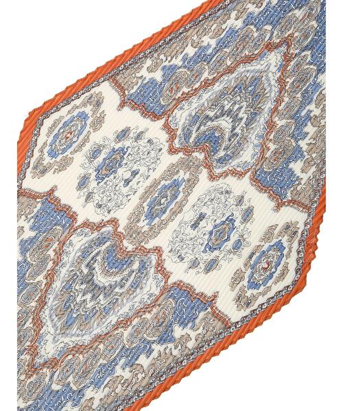 YECCA VECCA（イェッカヴェッカ）の「ペイズリープリントプリーツスカーフ（ストール/ショール・レディース・ブラック/ベージュ/オレンジ・FREE）」の6枚目の写真