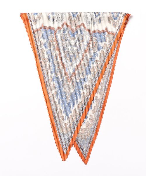 YECCA VECCA（イェッカヴェッカ）の「ペイズリープリントプリーツスカーフ（ストール/ショール・レディース・ブラック/ベージュ/オレンジ・FREE）」の10枚目の写真