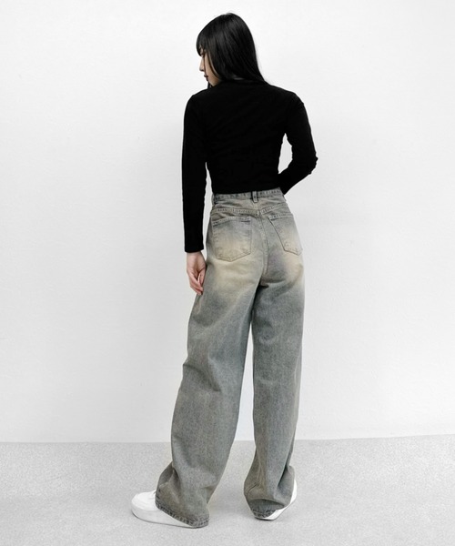 LVEU.(ラブユ.)の「Lace up cropped tops / レースアップクロップドトップス(Tシャツ/カットソー・レディース・ブラック/ホワイト・FREE)」の16枚目の写真