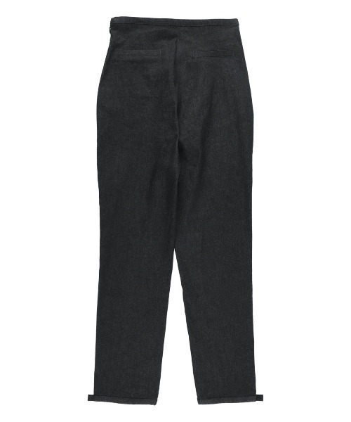 MIRO AMURETTE（ミロアミュレット）の「ribbon paris denim pants/裾リボンデニム（デニムパンツ・レディース・ブラック・SMALL/MEDIUM）」の4枚目の写真