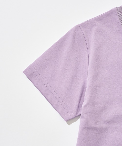 Franklin Climbing（フランクリンクライミング）の「【KIDS】【Franklin Climbing】バッグロゴプリントフレキシブルテックショートスリーブTee（Tシャツ/カットソー・キッズ・ホワイト/バイオレット/グリーン/イエロー/サックスブルー/ベージュ/ブラック・M/L/XL）」の10枚目の写真