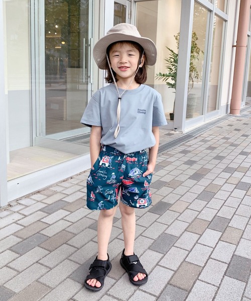 Franklin Climbing（フランクリンクライミング）の「【KIDS】【Franklin Climbing】バッグロゴプリントフレキシブルテックショートスリーブTee（Tシャツ/カットソー・キッズ・ホワイト/バイオレット/グリーン/イエロー/サックスブルー/ベージュ/ブラック・M/L/XL）」の15枚目の写真