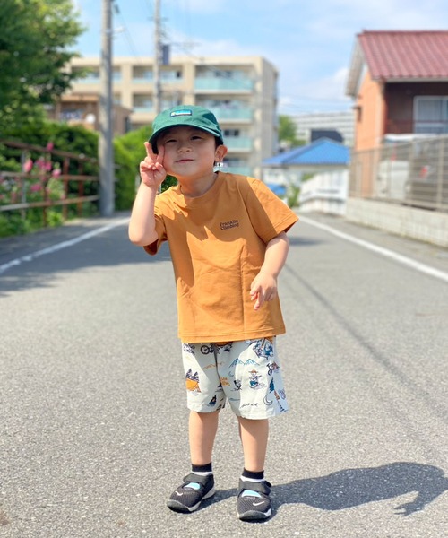 Franklin Climbing（フランクリンクライミング）の「【KIDS】【Franklin Climbing】バッグロゴプリントフレキシブルテックショートスリーブTee（Tシャツ/カットソー・キッズ・ホワイト/バイオレット/グリーン/イエロー/サックスブルー/ベージュ/ブラック・M/L/XL）」の18枚目の写真