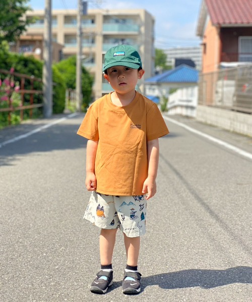 Franklin Climbing（フランクリンクライミング）の「【KIDS】【Franklin Climbing】バッグロゴプリントフレキシブルテックショートスリーブTee（Tシャツ/カットソー・キッズ・ホワイト/バイオレット/グリーン/イエロー/サックスブルー/ベージュ/ブラック・M/L/XL）」の19枚目の写真