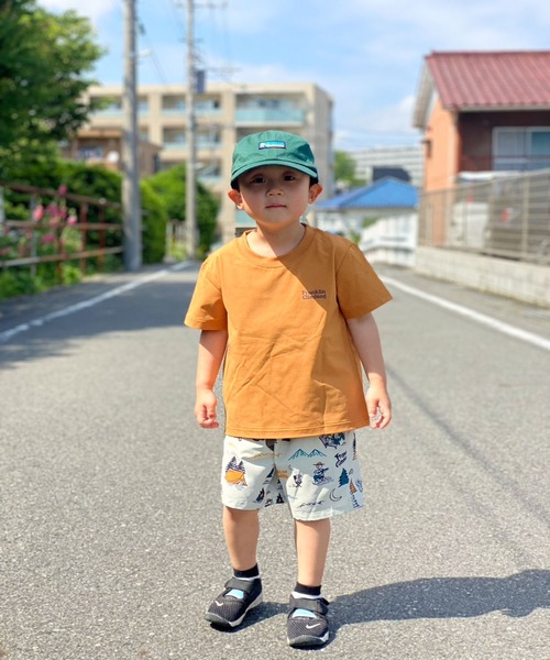 Franklin Climbing（フランクリンクライミング）の「【KIDS】【Franklin Climbing】バッグロゴプリントフレキシブルテックショートスリーブTee（Tシャツ/カットソー・キッズ・ホワイト/バイオレット/グリーン/イエロー/サックスブルー/ベージュ/ブラック・M/L/XL）」の20枚目の写真