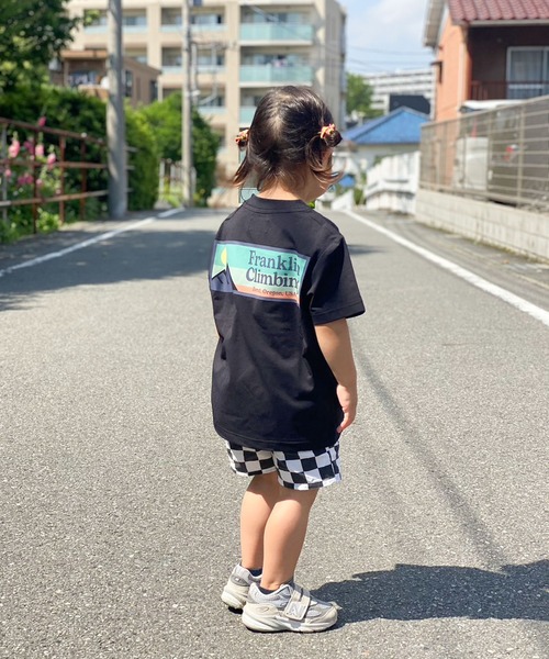 Franklin Climbing（フランクリンクライミング）の「【KIDS】【Franklin Climbing】バッグロゴプリントフレキシブルテックショートスリーブTee（Tシャツ/カットソー・キッズ・ホワイト/バイオレット/グリーン/イエロー/サックスブルー/ベージュ/ブラック・M/L/XL）」の21枚目の写真